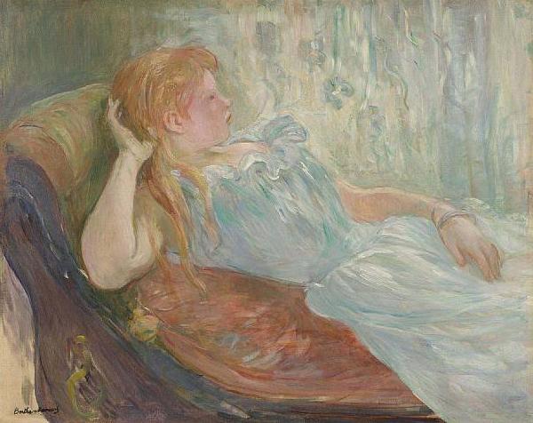 Berthe Morisot Liegendes Madchen oil painting picture